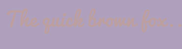 Image with Font Color BD9F9F and Background Color AE9FBD